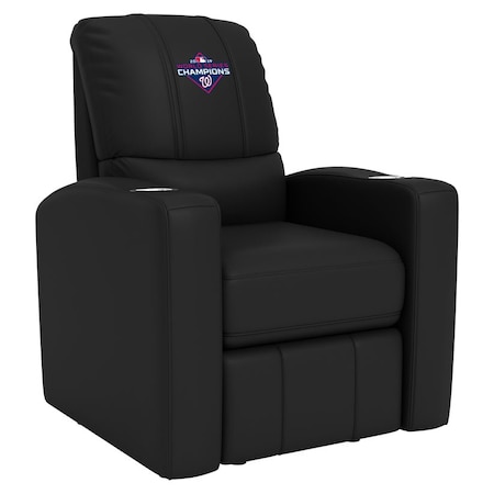 Dreamseat Stealth Recliner with Washington Nationals 2019 Champions Logo XZ52082CDSMHTBLK-PSMLB22092
